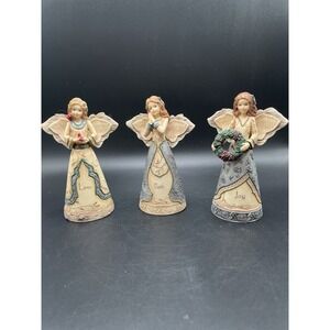 Elements By Barbara Mcdonald Set of Three Angels Love, Faith & Joy